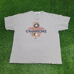 Houston Astros Shirt 2XL 25x29 World-Series 2017 Champions